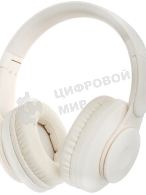 Беспроводные/проводные наушники Hoco W45 молочно-белый, полноразмерные, Bluetooth + проводной, до 40 ч.
