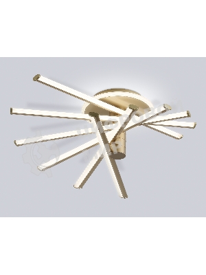 Потолочный светодиодный светильник Ambrella light FL6234 GD золото 96W 3000K-6400K 605*605*200 (ПДУ ИК)