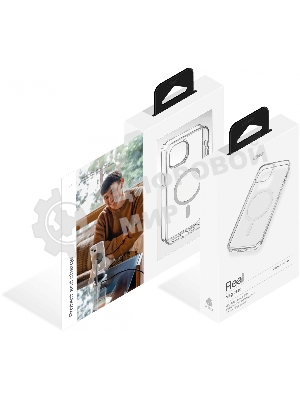 Чехол (клип-кейс) uBear для Apple iPhone 15 Plus Real Mag Case with MagSafe прозрачный (CS254TT67RL-I23M)