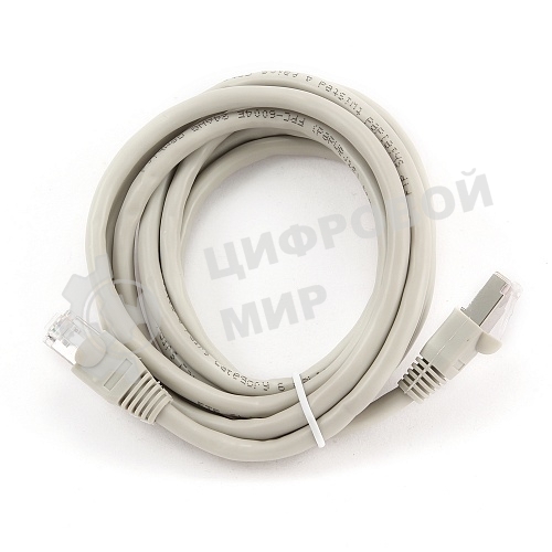 Патч-корд FTP Cablexpert cat.6, 2м, литой, многожильный, серый