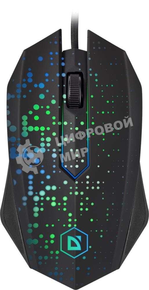 Мышь проводная Defender Event MB-754 черный, 1000 dpi, USB, кнопки - 3