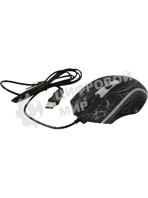 Мышь проводная Defender Overmatch GM-069 черный, 2400 dpi, USB, кнопки - 4