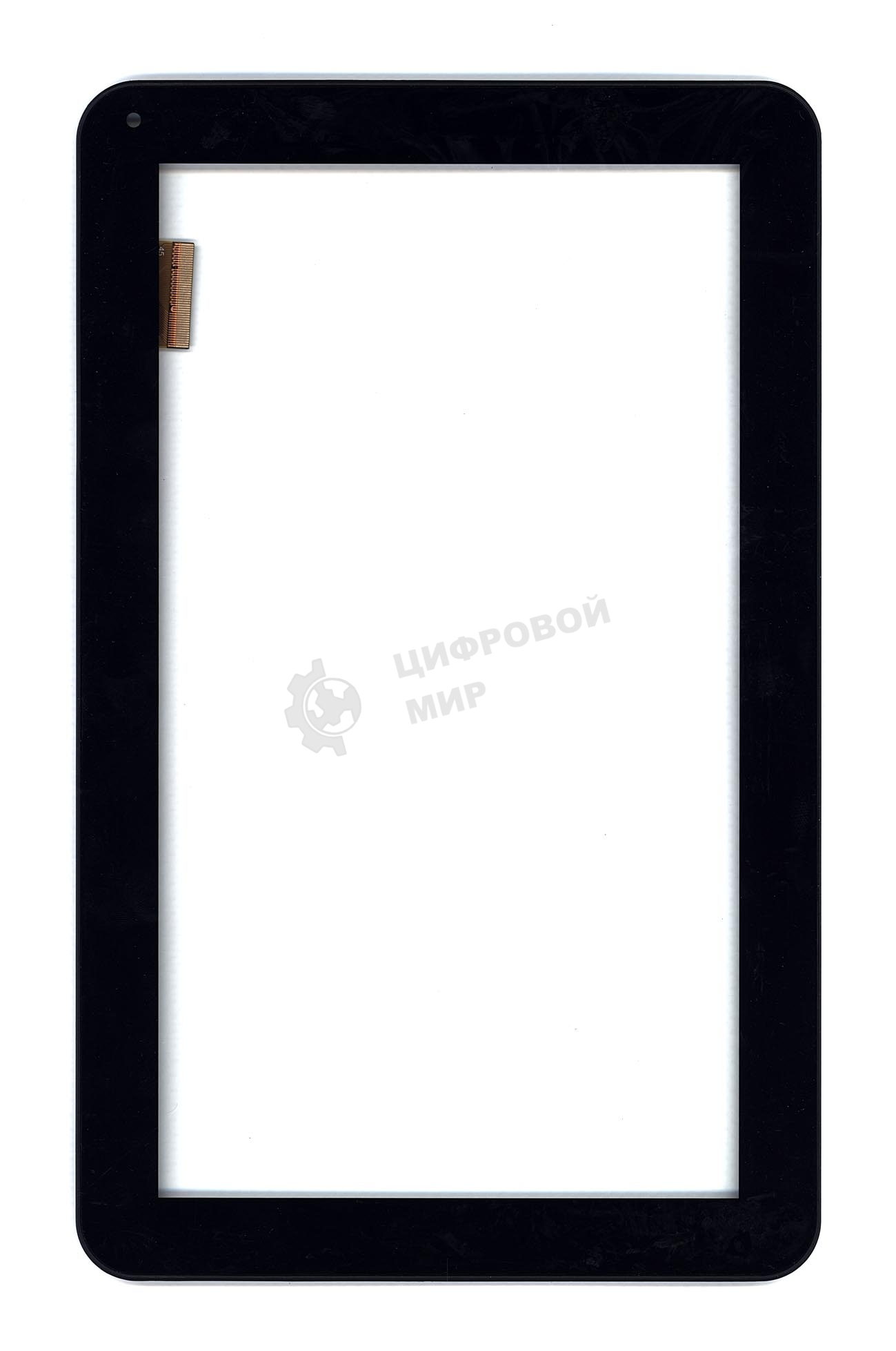 Сенсорное стекло (тачскрин) для Irbis TZ100. черное с рамкой