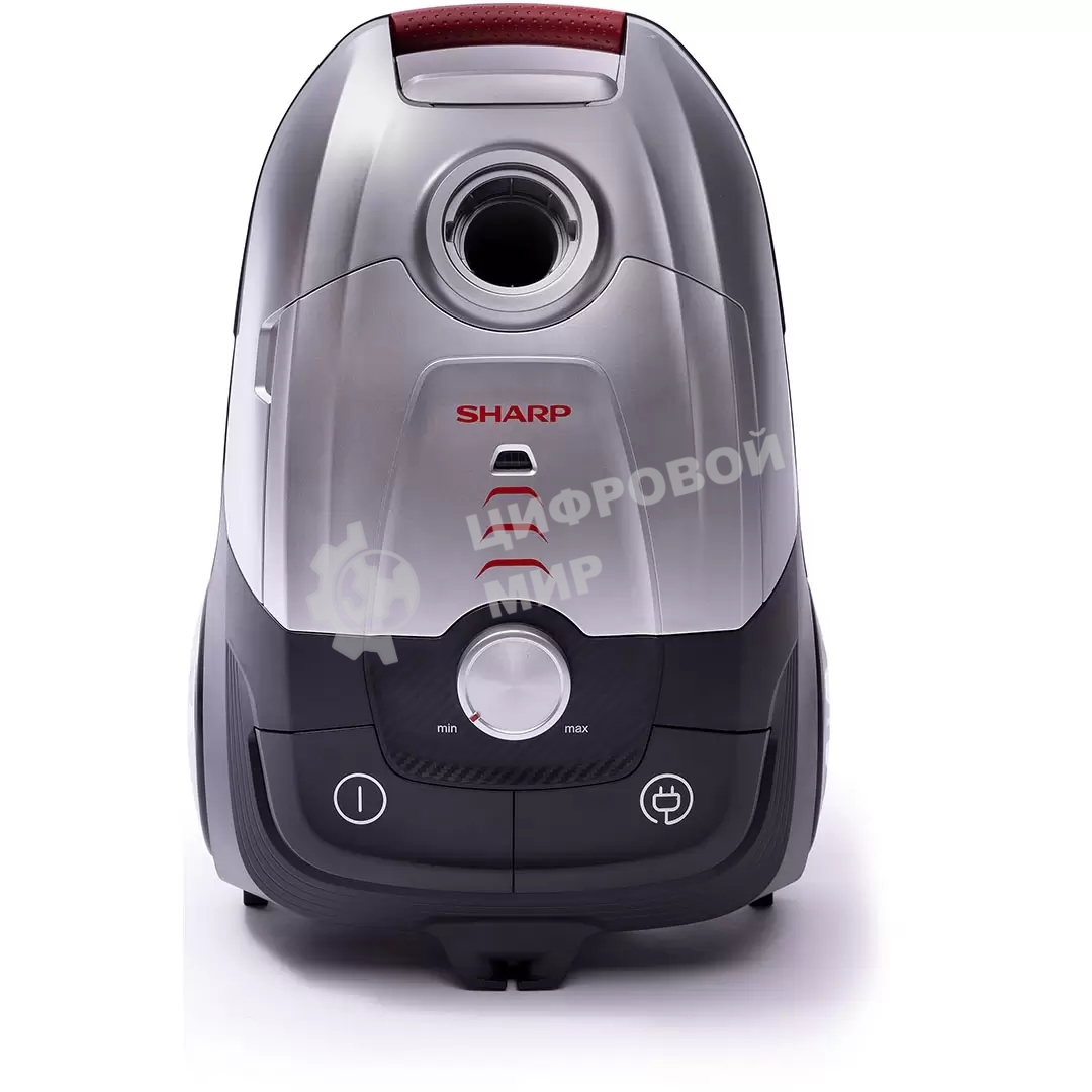 Пылесос Sharp ECJB19RS серебристый, 350/1900 Вт, уборка сухая, пылесборник мешок 2.3 л