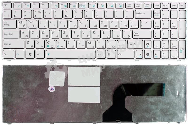 Клавиатура для ноутбука Asus K52 белый