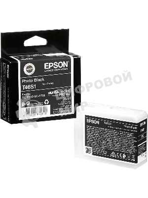 Картридж струйный черный фото Epson T46S1 для SC-P700