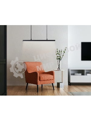 Трековый однофазный подвесной светодиодный светильник Ambrella light GL6787 BK черный LED 24W 4200K 600*22*1025