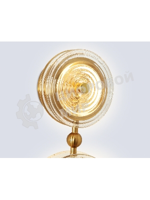 Настенный светодиодный светильник Ambrella light LH31118/2 BS/CL латунь/прозрачный 15W 3000K 200*90*390