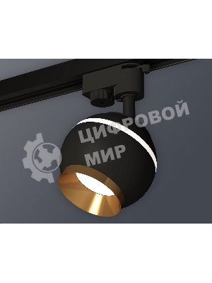 Светильник Ambrella light XT1102005 SBK/PYG черный песок/золото желтое полированное GU5.3 LED 3W 4200K (A2521, C1102, N7034)