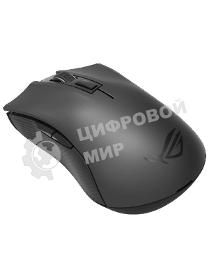 Мышь беспроводная ASUS ROG Strix Carry черный, 7200 dpi, радиоканал, Bluetooth, USB, кнопки - 6