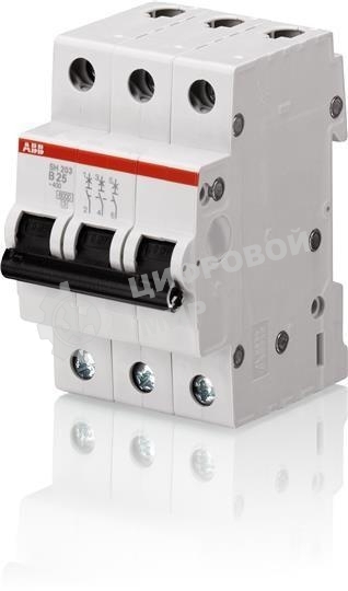 Выключатель автоматический модульный 3п C 25А 6кА SH203 ABB 2CDS213001R0254