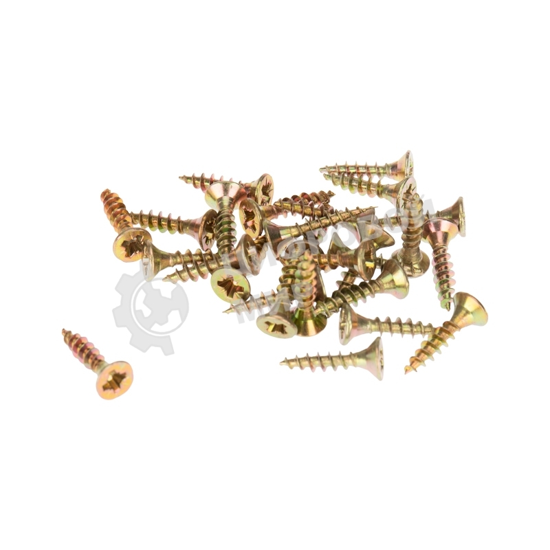 Саморез универсальный Kranz 3,5х16, желтый цинк, пакет (1000 шт/уп)