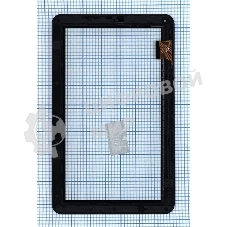 Сенсорное стекло (тачскрин) для Irbis TZ100. черное с рамкой