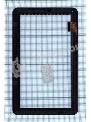 Сенсорное стекло (тачскрин) для Irbis TZ100. черное с рамкой