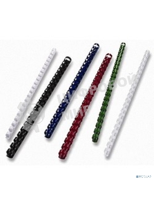 Пружины для переплета пластиковые Office Kit d=12 мм 71-90 лист A4 белый (100 шт) BP2031