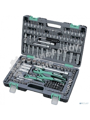 Набор инструментов Stels 141141/4'' 3/8'' 1/2'' cr-v s2 усиленный кейс 151 предм.