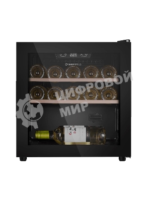 Винный шкаф Maunfeld MFWC-40S14 черный, 40 л, 1 отсек, 14 бут., класс G