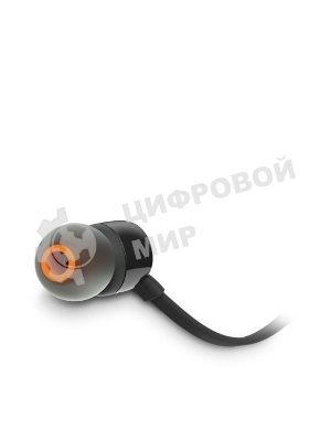 Проводные наушники JBL Tune 110 черный, внутриканальные, Jack 3.5 мм