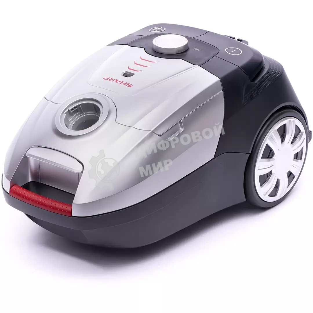 Пылесос Sharp ECJB19RS серебристый, 350/1900 Вт, уборка сухая, пылесборник мешок 2.3 л