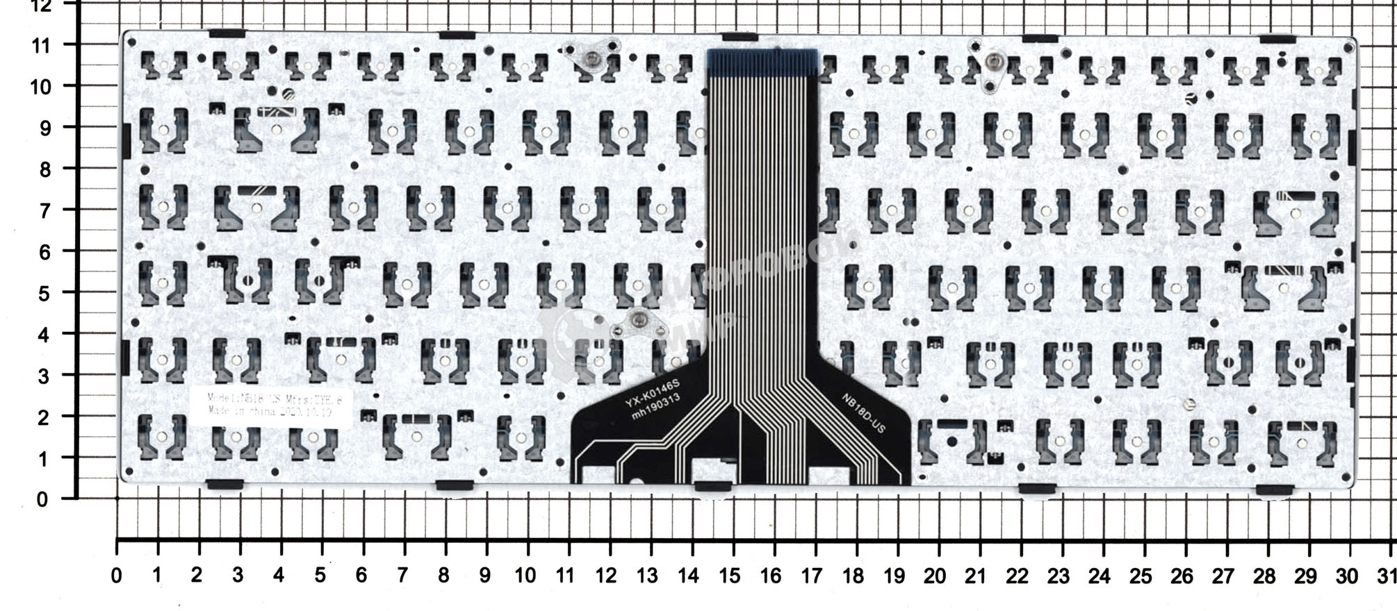 Клавиатура для ноутбука Lenovo IdeaPad 100-14IBD черная