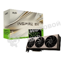 Видеокарта MSI GeForce RTX 5070 Ti 16G INSPIRE 3X OC RTX5070TI 16Gb 256bit GDDR7 2482/28000 HDMIx1 DPx3 HDCP