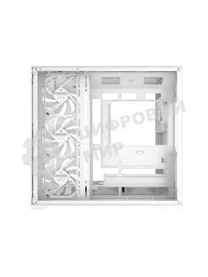 Корпус без блока питания PCCooler C3T700 ARGB WH, Midi-Tower, TG, 4x120мм ARGB, 1xUSB-A 3.0 + 1xUSB-A 2.0 + 1xUSB-C, ATX, mATX, mITX белый