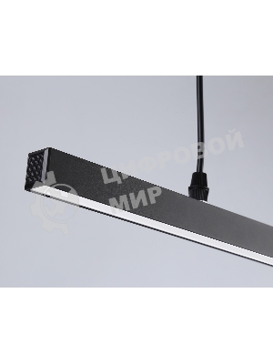 Трековый однофазный подвесной светодиодный светильник Ambrella light GL6787 BK черный LED 24W 4200K 600*22*1025