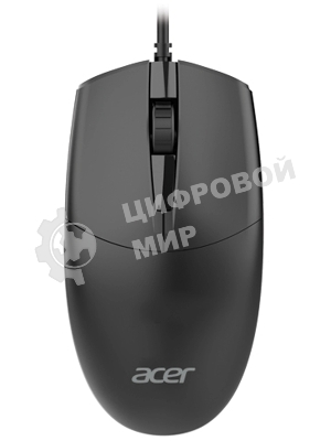 Комплект клавиатура+мышь Acer OCC500 проводной, USB, 1200 DPI, черный