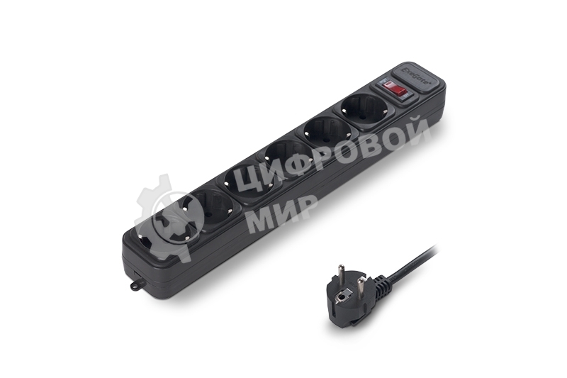 Сетевой фильтр ExeGate EX119391RUS SP-6-1.8B (6 розеток, 1.8 м, евровилка, черный)