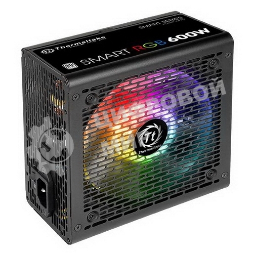 Блок питания Thermaltake Smart RGb (PS-SPR-0600NHSAWE-1), 600Вт, 80 PLUS, 120мм, черный