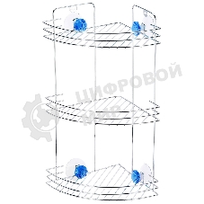 Полка угловая трехъярусная Рыжий кот W2672С 