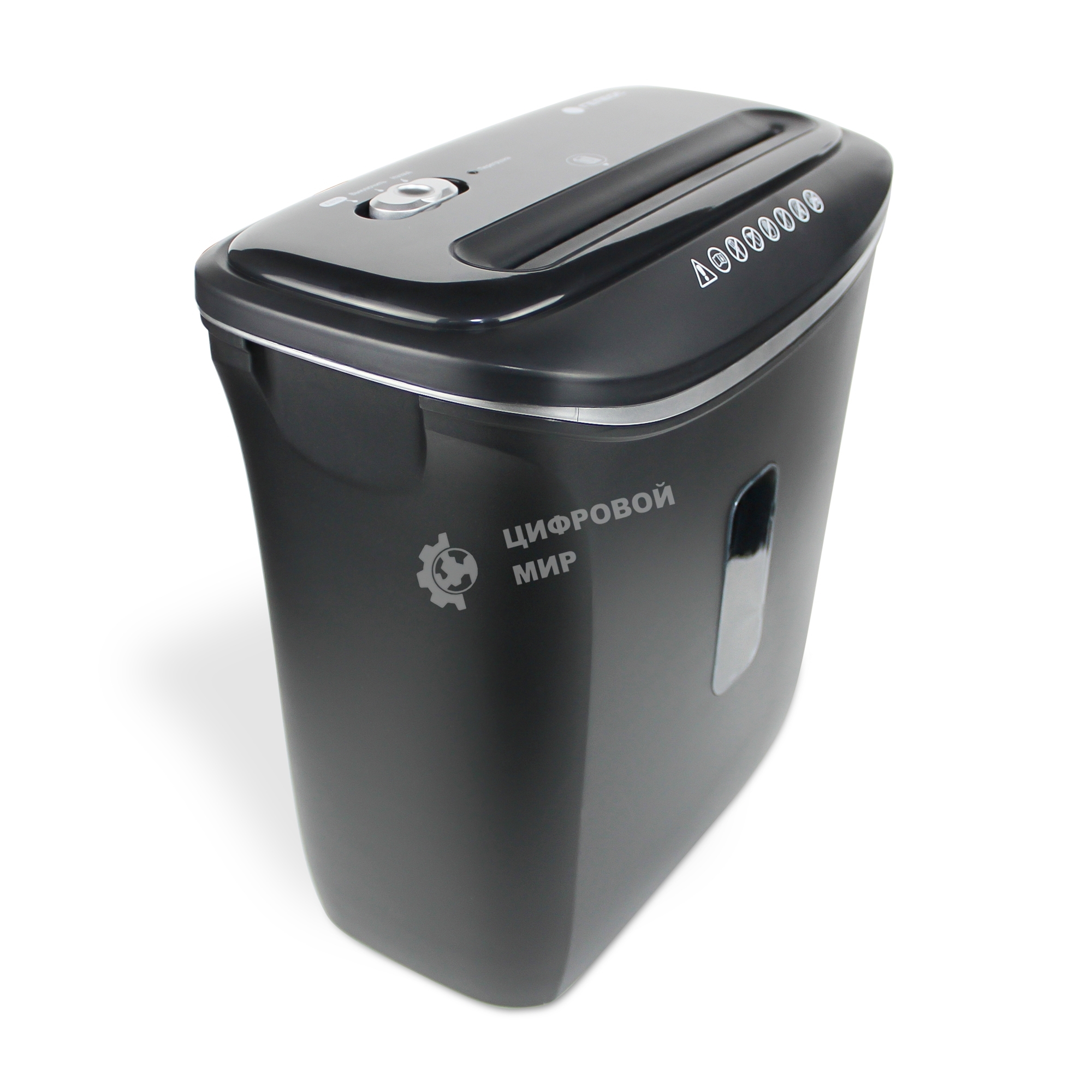 Шредер ГЕЛЕОС УД14-5, (DIN P-5), фрагмент 1,9х12мм, 5-6 лист (70г/м2), скобы, 14 литров