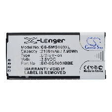 Аккумулятор CameronSino CS-SMG800XL BG-BG800BBE для Samsung Galaxy S5 Mini SM-G800F3.85V, 2100mAh, 8.09Wh