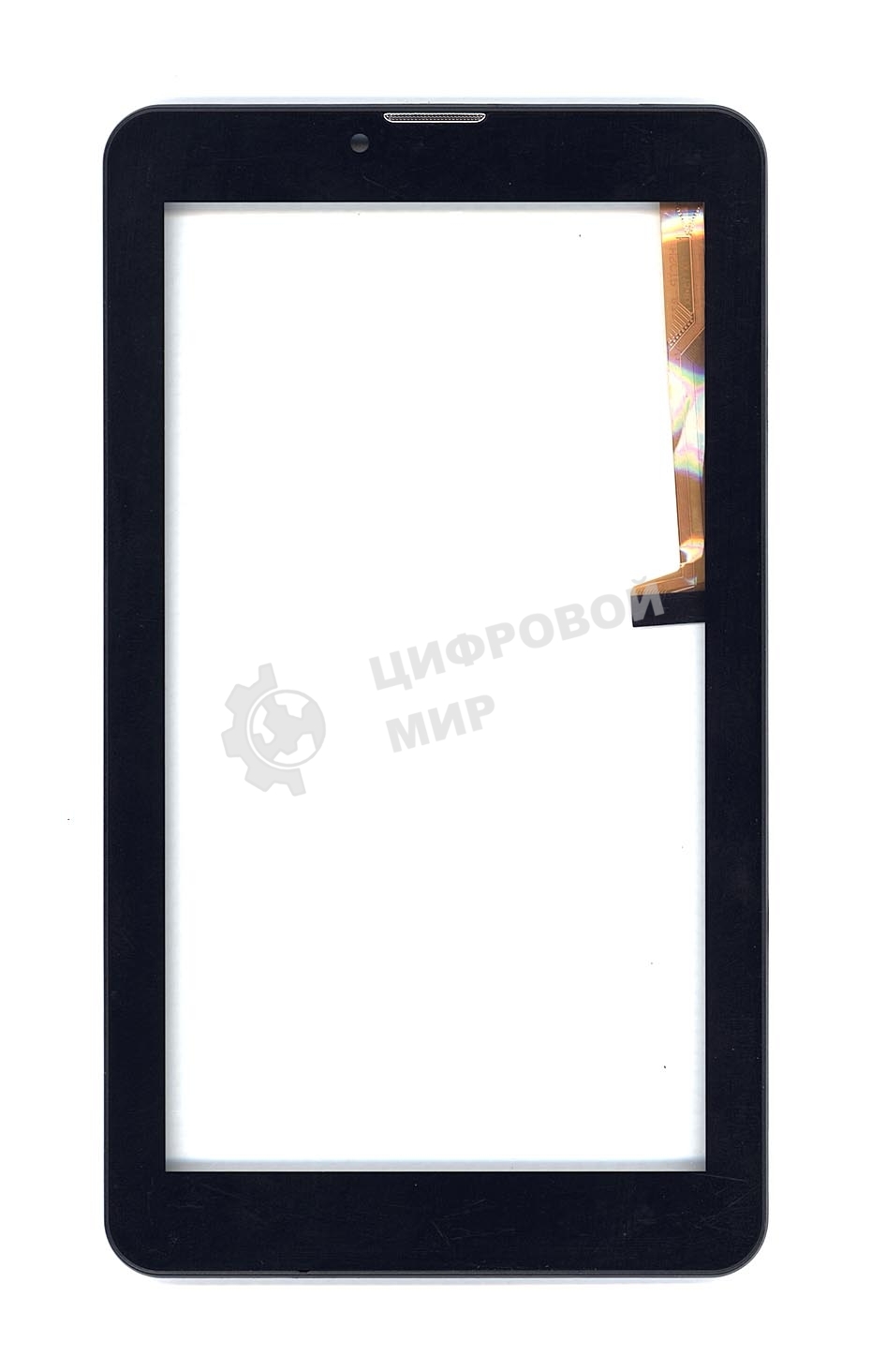Сенсорное стекло (тачскрин) для Irbis TZ761, черное с рамкой