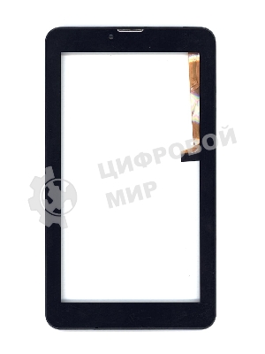 Сенсорное стекло (тачскрин) для Irbis TZ761, черное с рамкой
