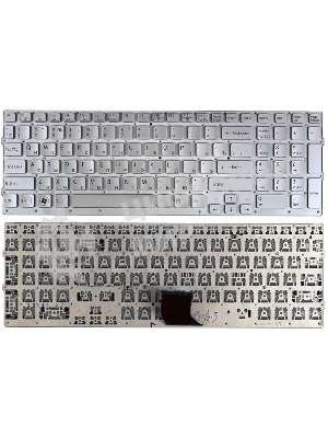Клавиатура для ноутбука Sony Vaio VPC-CB VPC-CB17 серебристая