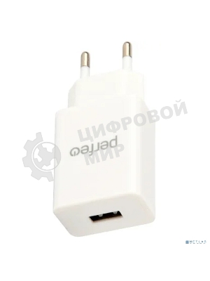 Сетевое зарядное устройство PERFEO с разъемом USB, 1А, белый