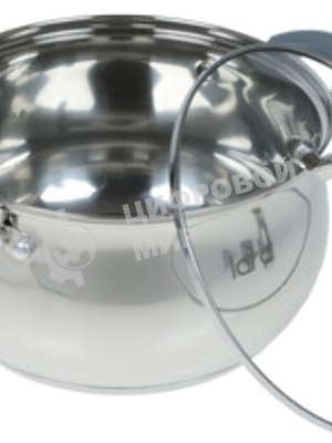 Кастрюля Lara LR02-482 BELL 20x11,5 см, 3,5 л, нержавеющая сталь 316L (хром/никель/молибден), с крышкой
