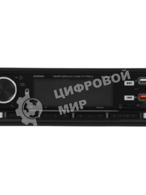 Автомагнитола Digma MCP-450, 1 DIN, Bluetooth, USB Type-A, AUX, пульт ДУ