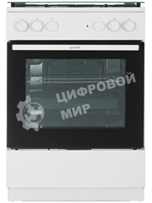 Плита комбинированная Gorenje GK6A20WF белый, конфорок 4 газовых, духовка 65 л, 60 см x 85 см x 60 см
