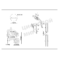 Настенный светодиодный светильник Ambrella light LH31118/2 BS/CL латунь/прозрачный 15W 3000K 200*90*390
