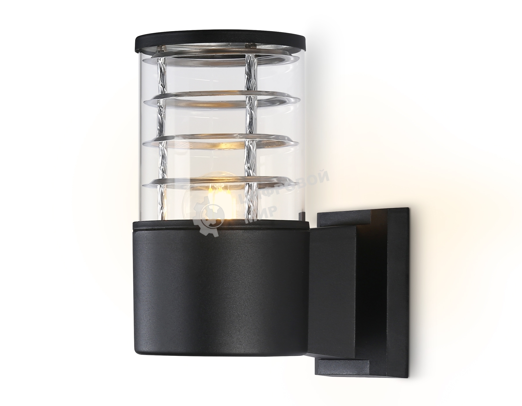 Светильник Ambrella light ST2522 BK/CL черный/прозрачный IP54 E27 max 40W 200*110*155