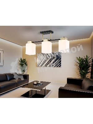Светильник Ambrella light TR303046/3 BK/GD черный/золото E27/3 max 60W 540*100*270