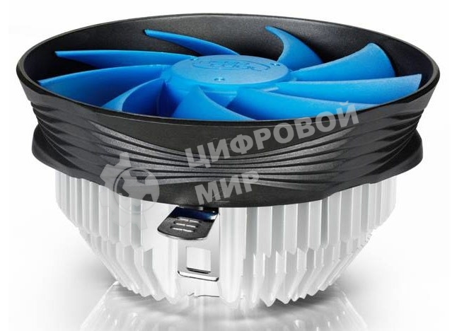 Кулер для процессора DEEPCOOL GAMMA ARCHER синий, 120 мм, алюминий, 1600 об/мин, 26.1 дБ, 3 pin, 95 Вт, 65.5 мм