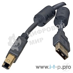 Кабель Defender USB04-06 PRO Кабель USB 2.0 для соед. 1.8м AM/BM, зол.конт, 2фер.фил.