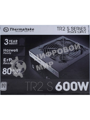 Блок питания Thermaltake TR2 S (PS-TRS-0600NPCWEU-2), 80 PLUS, 120мм, черный