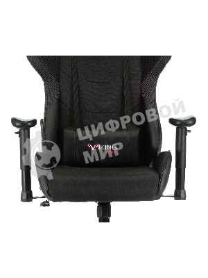 Кресло Бюрократ VIKING 4 AERO BLACK EDITION черный, экокожа, 120 кг, механизм качания