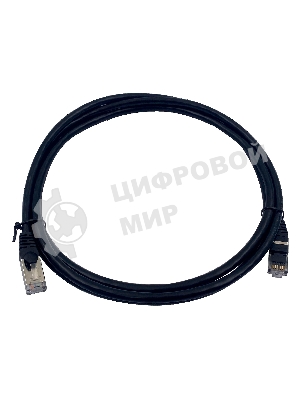 Патч-корд Buro STP 4 пары cat.7 CCA molded 2м черный RJ-45 (m)-RJ-45 (m)