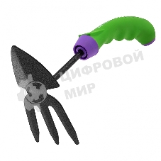 Мотыжка комбинированная Palisad 75х260 мм, стальная, обрезиненная эргономичная рукоятка, ERA