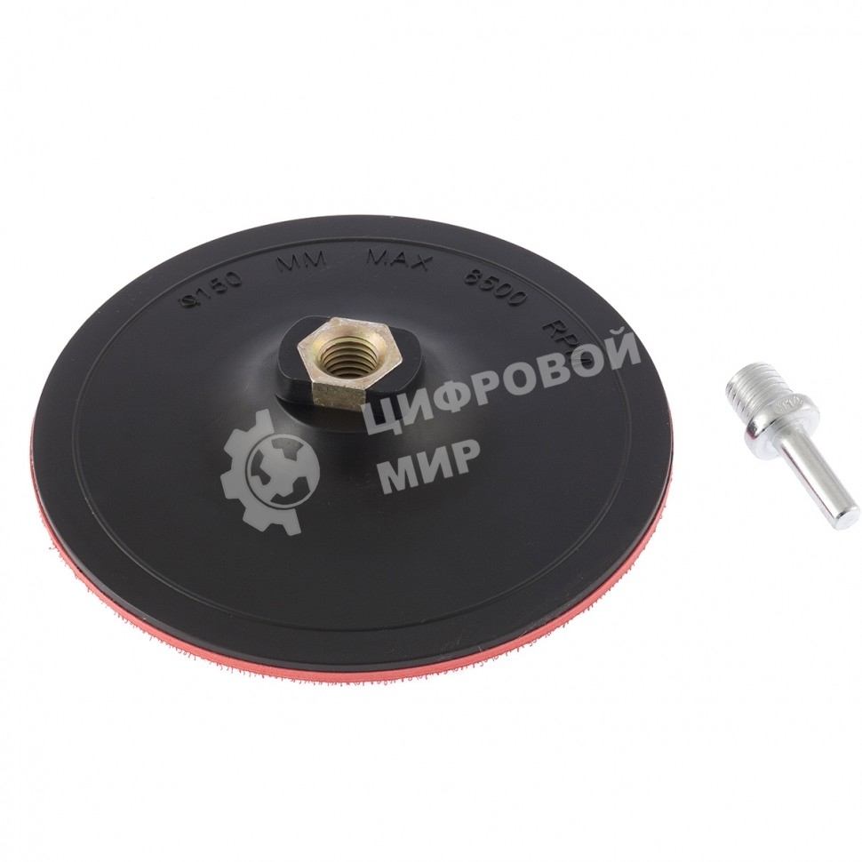 Насадка Matrix для дрели и УШМ с липучкой, 125 мм, твердая